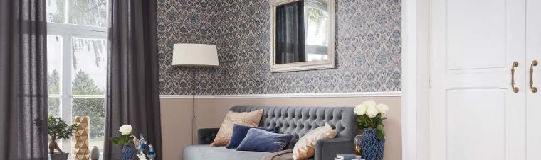 Wohnzimmer Petrol Beige - Fine Wallpaper Art