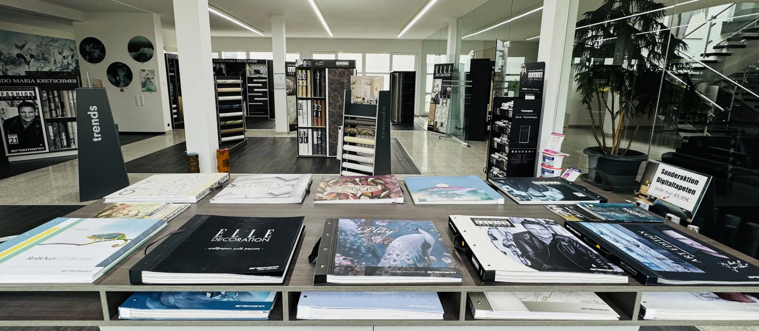 Der Werksverkaufsraum bei Erismann