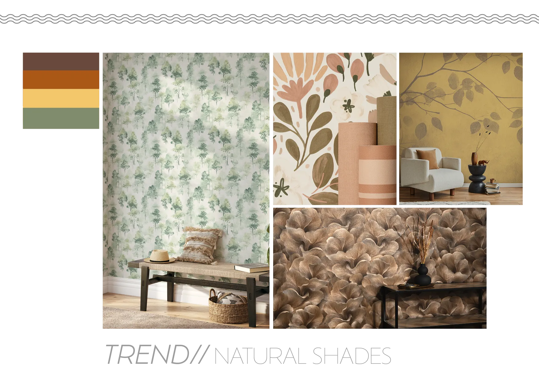 Collage zum Farbtrend Natural Shades
