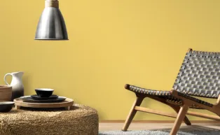 Vliestapete gelbe Unistruktur Kollektion Colour Stories