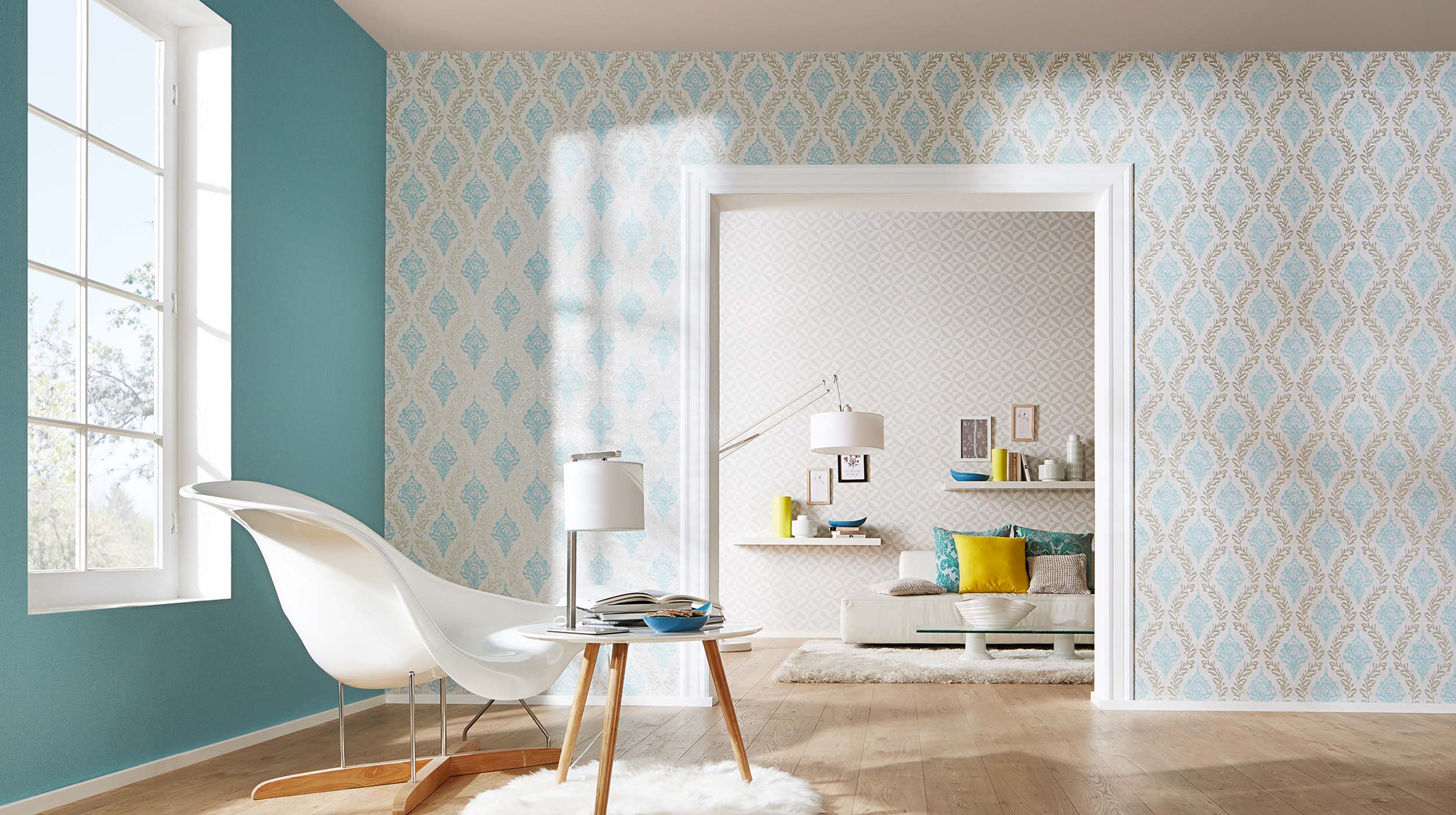 Wallpapers collections. Обои Эрисман в интерьере гостиной. Erismann trend 3. Обои Эрисман в интерьере Фотогалерея для коридора. Обои Aura Sunny Style fd22729.